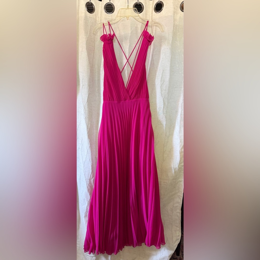 Fuscia Zara Flowy Dress
